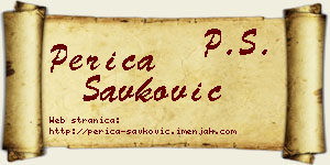 Perica Savković vizit kartica